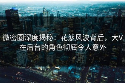 微密圈深度揭秘：花絮风波背后，大V在后台的角色彻底令人意外