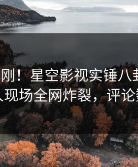 今晨刚刚！星空影视实锤八卦事件，主持人现场全网炸裂，评论数破万